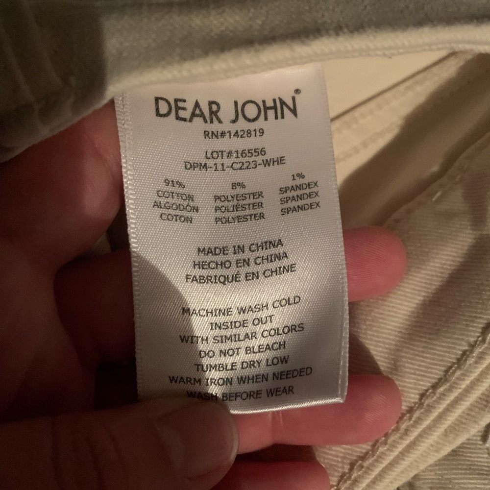 NWT Dear John Gisele Ankle Skinny in Wheat. Size 25. - Picture 9 of 9